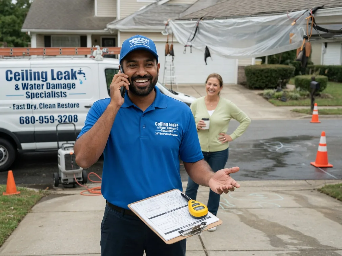 Ceiling Leak Cleanup Oak City, NC FAQs